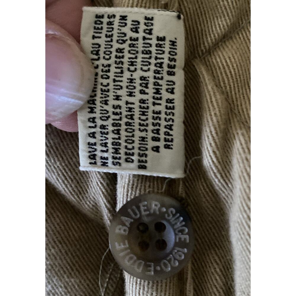 Vintage Eddie Bauer Quilted TAN HUNTING /Western Vest XL~ RARE Find - Picture 4 of 10